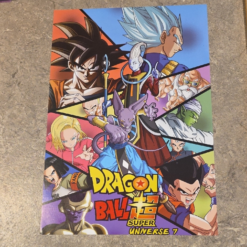 Anime Dragon Ball Super Universe 7 Art Poster